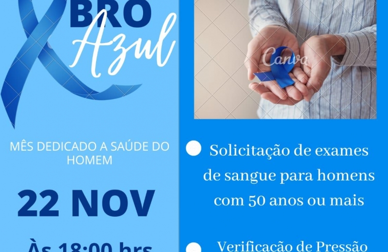 NOVEMBRO AZUL - CAMPANHA SECRETARIA DE SÁUDE